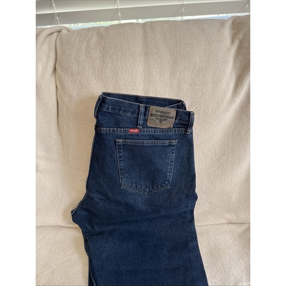 2 Wrangler Premium Quality Relaxed Fit Jeans Mens Sz 40X30 Blue Denim 9760WDR